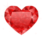 a red diamond heart